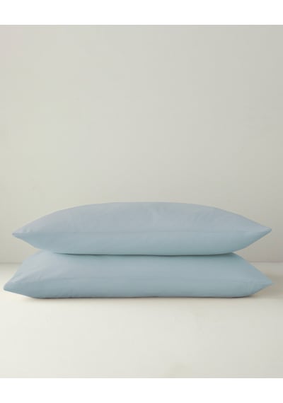 English Home Novella Premium Pamuk Dokulu 2'li Yastık Kılıfı 50x70 Cm Açık Mavi Açık Mavi