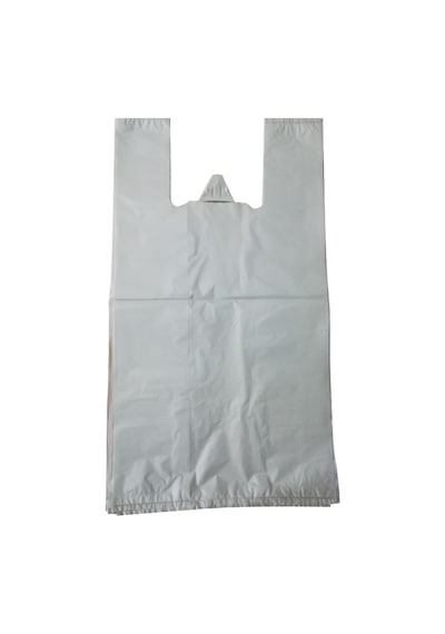 Kalın Kırık Beyaz Poşet 30x60 Cm Büyük Boy 1 Kg Hışır Atlet Poşet Market Manav Poşeti Çöp Poşeti