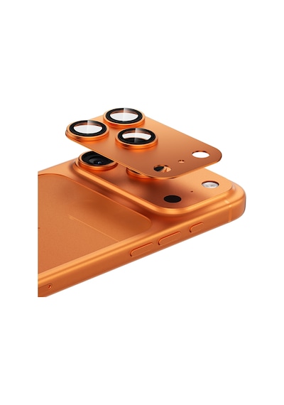 Apple Uyumlu   iPhone 17 Pro Max Benks Glass Warrior Anti Reflective Metal Kamera Lens Koruyucu Turuncu