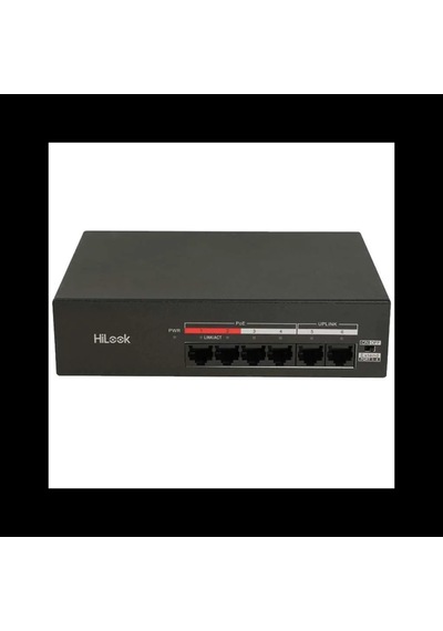 Hılook Ns-0106mp-35 B , 4 Port, Megabit, Poe 35w, 2 Port Megabit Uplink, Yönetilemez, Masaüstü Switc