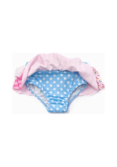 Beniizle Desenli Kız Çocuk Bikini Takımı Şekerpembe