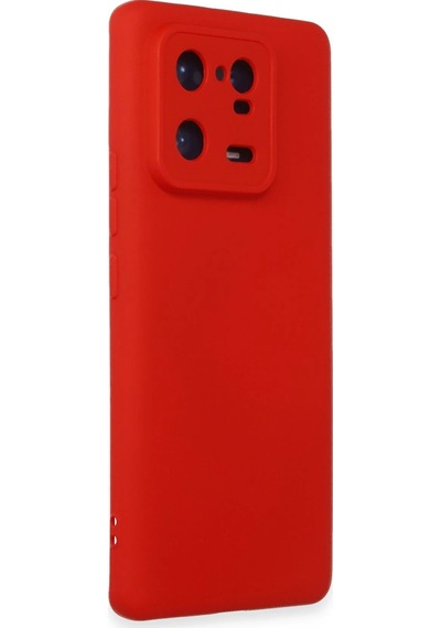 Newface - 644 - Xiaomi Mi 13 Pro Kılıf Nano İçi Kadife Silikon - Edntrend - - Kırmızı