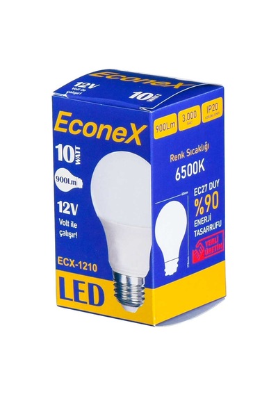 Econex 12V 10W Led Ampul E27 Duylu Ecx-1210