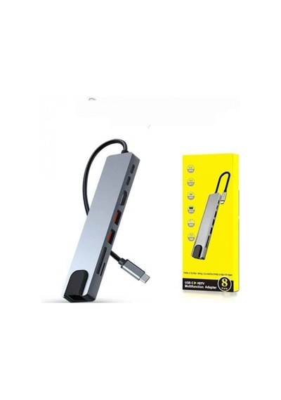 Macbook Uyumlu 3'ü 1 Arada Type-c Dönüştürücü Adaptör Hdmı Ve Usb 3.0