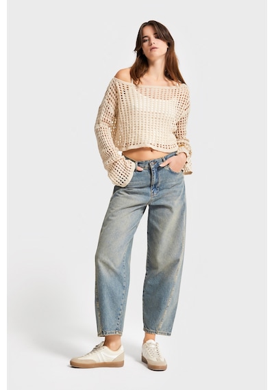 Itsbasic Kadın T.kot Rengi Venüs 2s5-65 Carrot Fit Rahat Kesim %100 Koton Denim Jean
