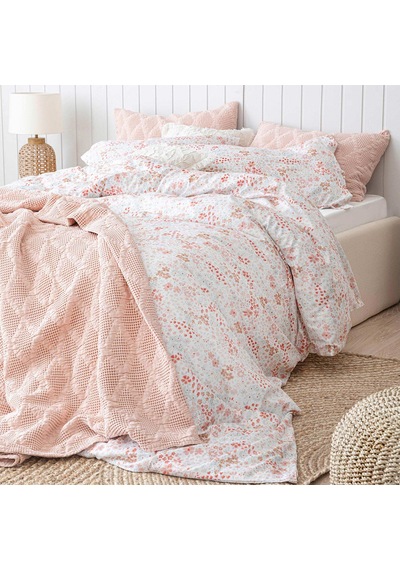 Aralıa Bambu Extra King Size Nevresim Seti 260x220 Cm Renkli