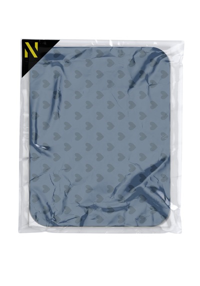 Lacivert Renkli Kalpli Desenli Ergonomik Mouse Pad, Kaymaz Yüzey İle Ev Ve Ofis Kullanımı İçin İdeal