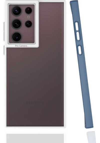 Galaxy S22 Ultra Kılıf Zore Mima Kenarları Renkli Silikon Kılıf