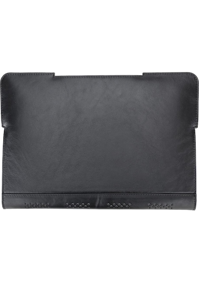 Bouletta Chester Deri 13-14 inç Apple Uyumlu MacBook Kılıfı RST1 Siyah