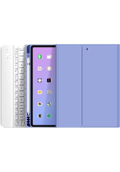 Apple Uyumlu iPad 10. Nesil 10.9 İnç 2022 Bluetooth Klavyeli Kılıf Kalem Bölmeli Türkçe Klavye Kılıf