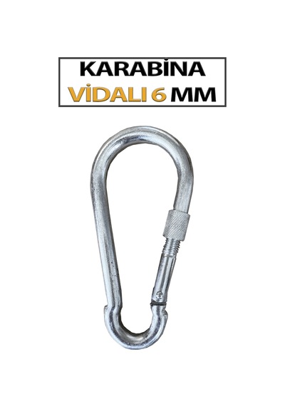 Karabina Vidalı 6 Mm 50 Adet