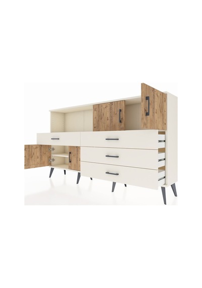 Arges Konsol 2 Raflı 4 Çekmeceli 4 Kapaklı 176x30x99 Aytaşı-çam/aytaşı Atlas Çam/aytası - Aytası Arges Konsol 2 Raflı 4 Çekmeceli 4 Kapaklı 176x30x99 Aytaşı-çam/aytaşı Atlas Çam/aytası - Aytası