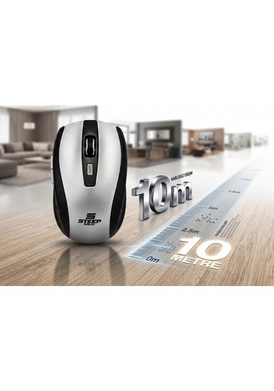 Kablosuz Mouse Gümüş, 2.4ghz Tak-çalıştır Hızlı Kurulum Ofis İçin Mouse, Kompakt Tasarım Mini Mouse Diğer