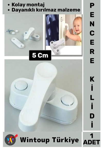Özel Üretim Dayanıklı Güvenlik Çocuk Odası Bebek Odası Pvc Pencere Kapı Kırılmaz Emniyet Kilidi Çok Renkli