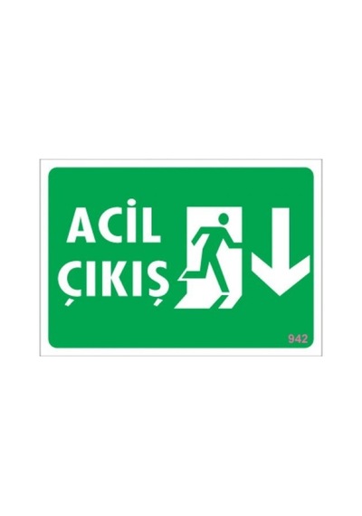 Pvc Levha Quot;Acil Çıkışquot; 17,5*25 Cm (475564472)