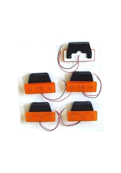 Dorse Yan Kasa Led Lamba 12V Sarı E Belgeli 5 Adet