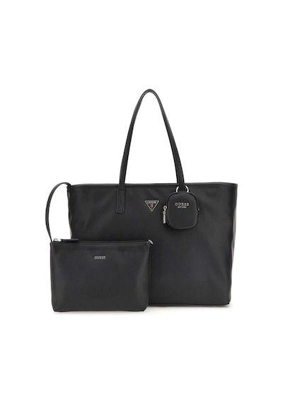 Guess Kadın Üç Parçalı Tote Çanta Seti - Siyah Siyah