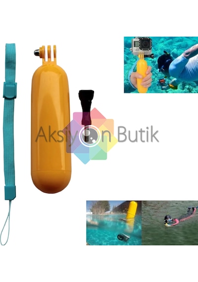 Sjcam.Xiaomi Yı.eken.gopro Uyumlu Şamandıra Sualtı Monopod Bobber Çok Renkli