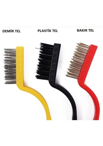 Mutfak Temizlik Tel Fırçası 3 Lü Set Ocak, Fırın Ve Diğer Yüzeyler İçin Pratik Temizlik Araçları