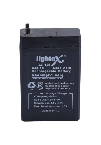 Lightex Lt-418 4v 1.8ah Işıldak Fener Aküsü