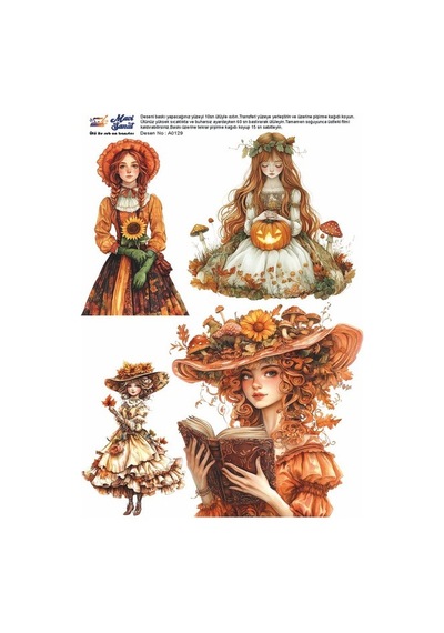 Mavi Sanat Ütü İle Rub On Transfer Kağıdı A3 Ebat Model No: A127