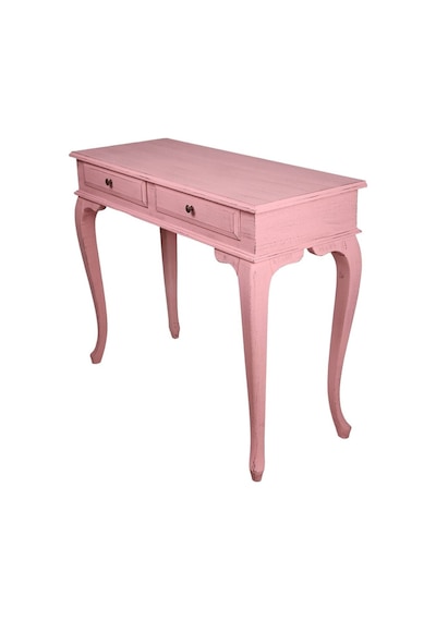 Roys Ahşap 100 Cm Çekmeceli Pembe Eskitme  Dresuar Ahşap