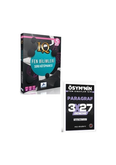 Paraf 2027 5. Sınıf Fen Bilimleri Soru Kütüphanesi+ Evp Akademi Paragraf