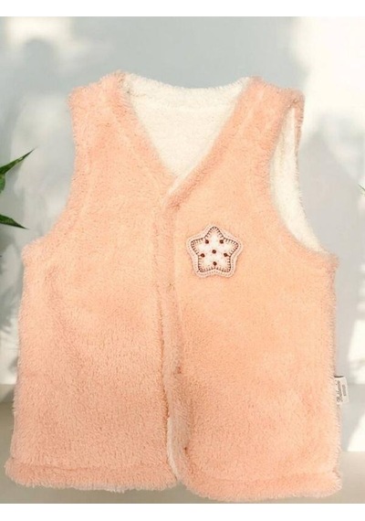 Bebidof Bebek Peluş Yelek-15257 Somon