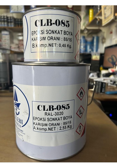 Çelebi Marin Epoksi Boya Ral3020 Kırmızı 3 Kg
