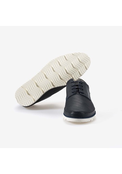 Kemal Tanca Hakiki Deri Erkek Spor & Sneaker Ayakkabı 18520 Lacivert