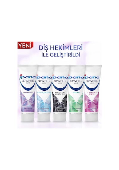 İpana 3D White Luxe Perfection Gelişmiş Beyazlık Diş Macunu 75 ML