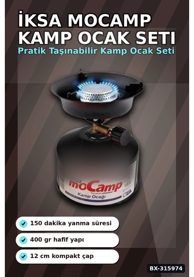 Kamp Ocağı Taşınabilir 600 Derece Isıya Dayanıklı Fırın Boyalı Paslanmaz Tekli Bx-315974 Çok Renkli