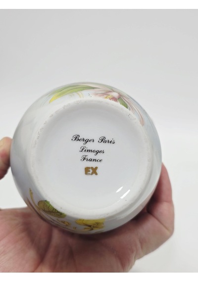 Berger Kuş Desenli Limoges Porselen Oda Kokuluğu 16x9x9cm Model 1