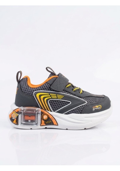 Pepino Erkek Çocuk Rahat 2 Adet Oyuncak Arabalı Garajlı Taban Spor Sneaker Ayakkabı Gri