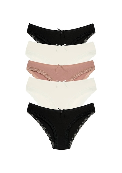 New Lilla 1901 Kaşkorse Dantel Paça Bikini Külot Paketi (555343949)