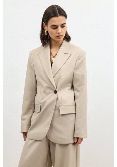 Antioch Kruvaze Kadın Blazer Bej