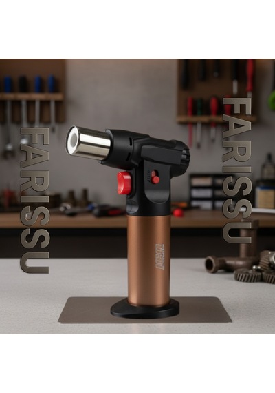 Icq Lighter Power Xhg-8b77 Jet Pürmüz Torch Çakmak Yüksek Hassasiyetli Bütan Alevi Kahverengi