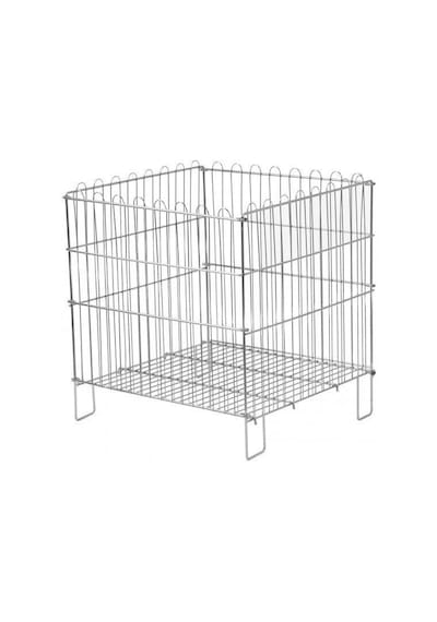 Rafburada Katlanır Havuz Sepet - Krom ve Galvaniz Kaplı Havuz Sepet-40x50 cm