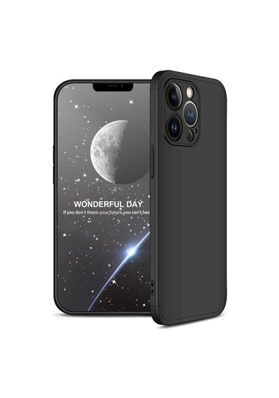 Apple Uyumlu iPhone 13 Pro Max Kılıf 360 Tam Koruma Ön Ve Arka Sert Mika Kapak Ays Gkk Kapak