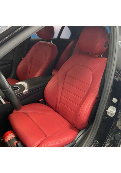 Mercedes Benz C200 Uyumlu Araca Özel Deri Oto Koltuk Kılıfı 15827