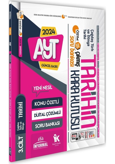 Yks-ayt Tarihin Kara Kutusu 3.cilt Dijital Çözümlü Konu Özetli Ösym Çıkmış Soru Havuzu Bankası
