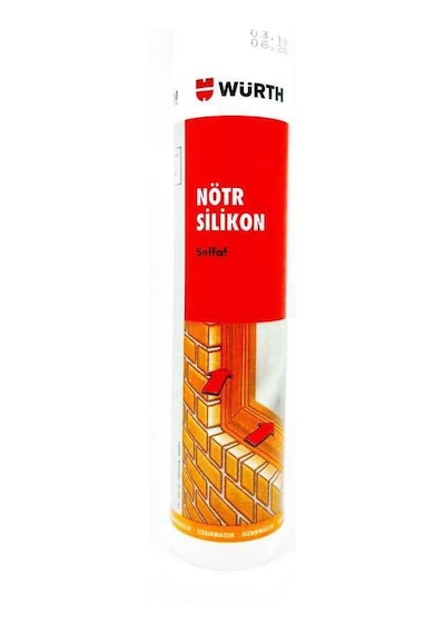 Würth Nötr Silikon Şeffaf 310 ML