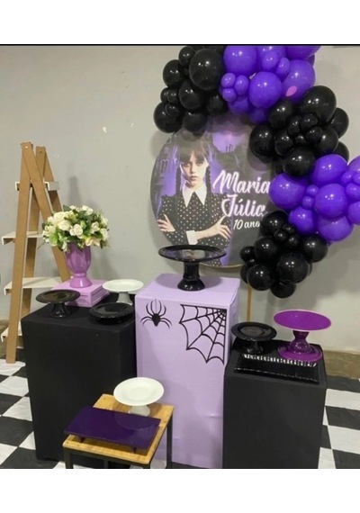 25 Adet Siyah, 25 Adet Mor Balon Çok Renkli