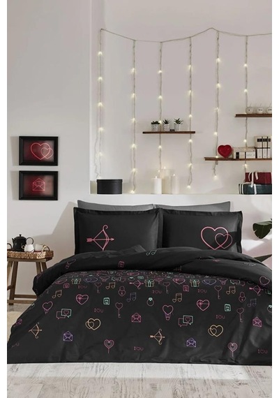 Özdilek Çift Kişilik Ranforce Nevresim Takımı Gleam Love Lavanta