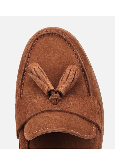 Hotiç Kadın Süet Deri Taba Püskül Detaylı Günlük Loafer 01ayh320530a370 01ayh320530a370
