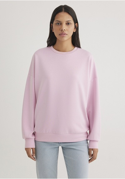 Mavi - Bisiklet Yaka Pembe Sweatshirt 168837-71117 Pembe