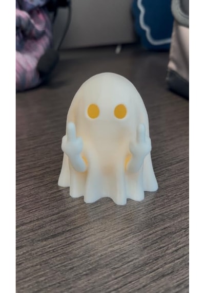 Housetrend Dekoratif Sevimli Şakacı Hayalet Biblo Sinirli Angry Ghost - Halloween Ghost Dekorasyon Hediye Süpriz Şak Diğer
