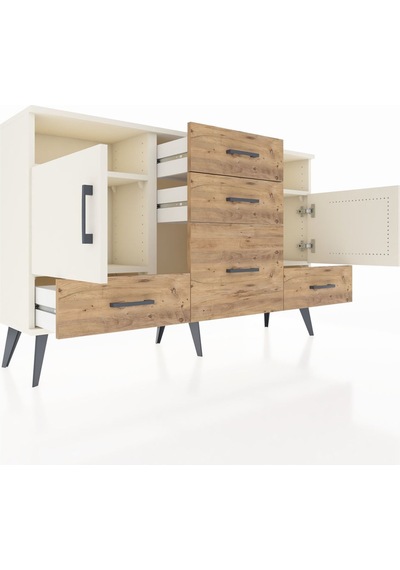 Arges Konsol 4 Raflı 5 Çekmeceli 2 Kapaklı 132x30x83 Aytaşı-aytaşı/çam Aytaşı/çam Arges Konsol 4 Raflı 5 Çekmeceli 2 Kapaklı 132x30x83 Aytaşı-aytaşı/çam Aytaşı/çam