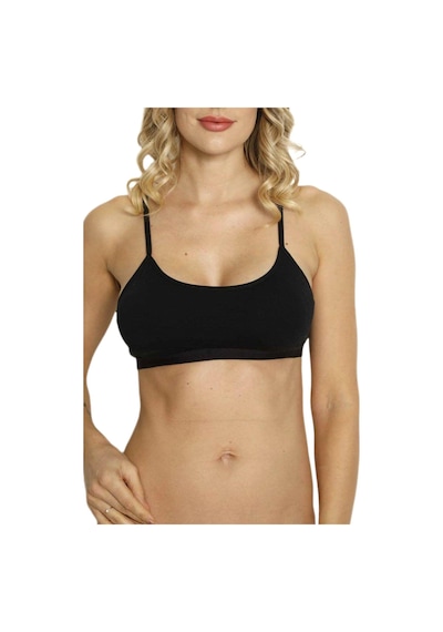 Kadın İp Askılı Pedli Büstiyer Bgl-st03950 siyah