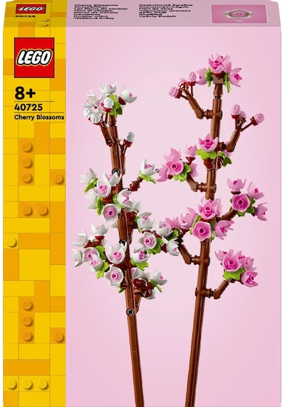 LEGO® Botanicals Kiraz Çiçekleri Kutlama Hediyesi 40725 - 8 Yaş ve Üzeri Çocuklar için Yaratıcı Oyuncak Yapım Seti (430P)